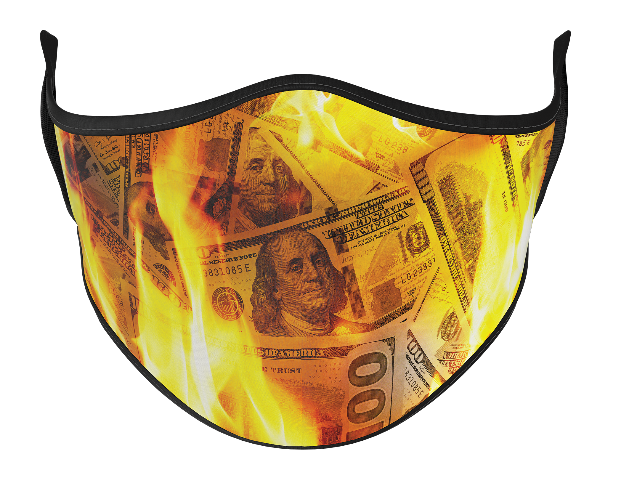 MONEY TO BURN Face Mask