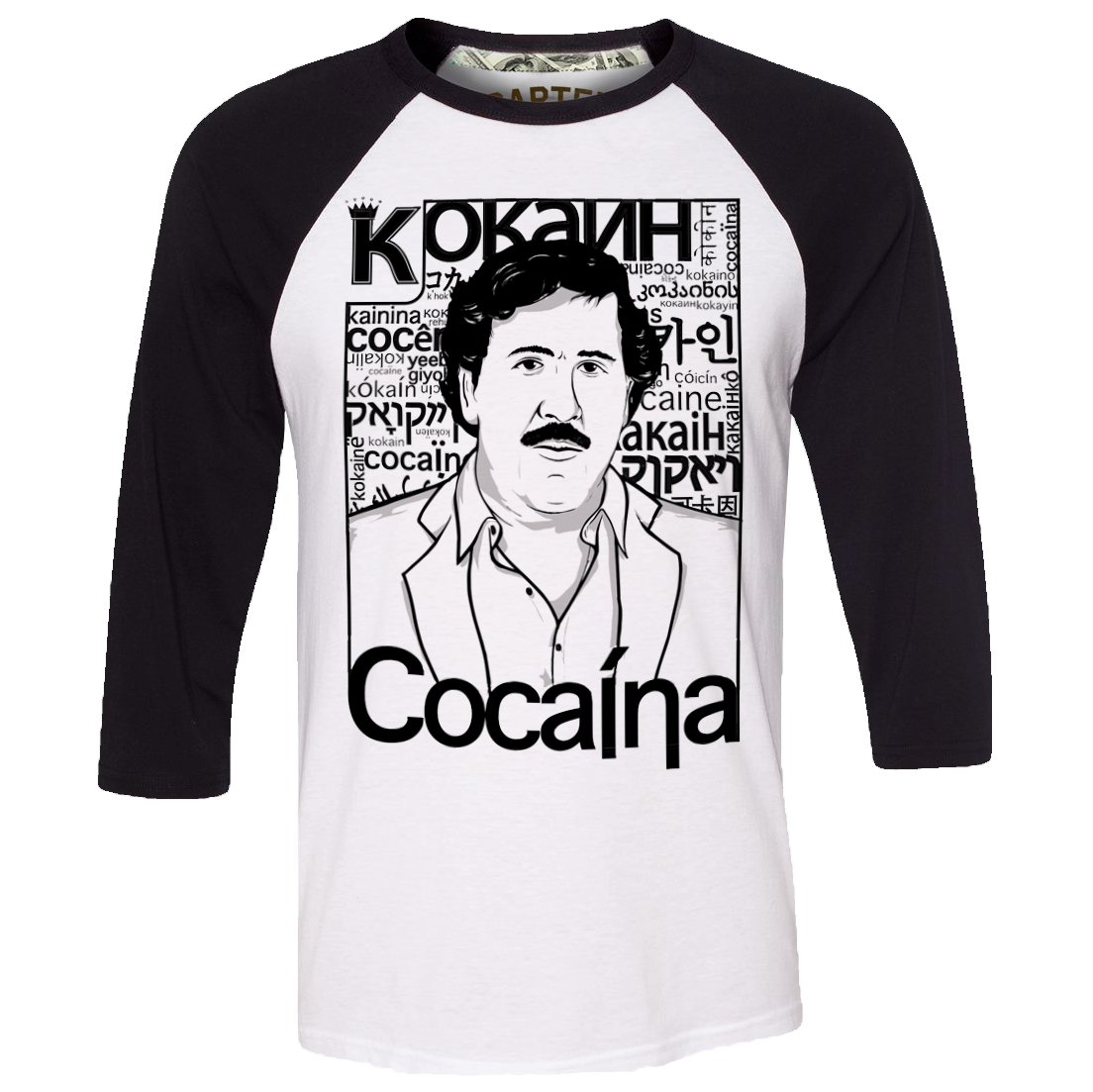 King Cocaina 3/4 Sleeve